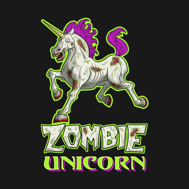 Zombie Unicorn by ArtistXero