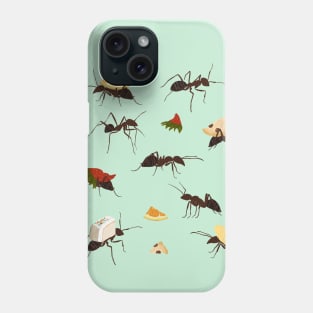 Ants Carrying Snacks Phone Case