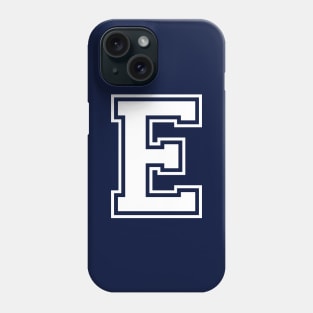 Initial Letter E - Varsity Style Design Phone Case