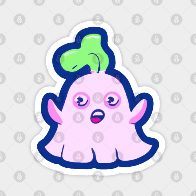 Cute Tako Ghost Magnet by svtiktok