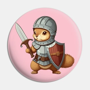 Squirrel Knight Pin