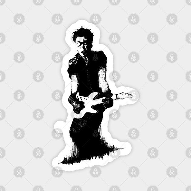 Tom Waits Portrait Art Magnet by surmind