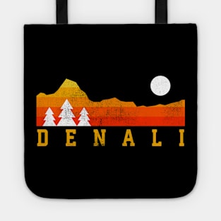 denali national park retro vintage mountains Tote