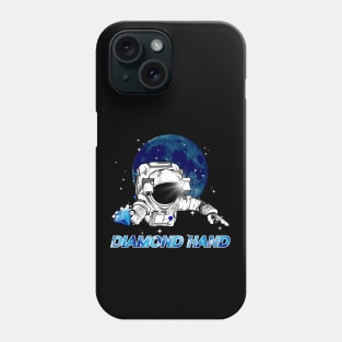 Diamond hand, Bitcoin, Amc crypto, To the moon Phone Case