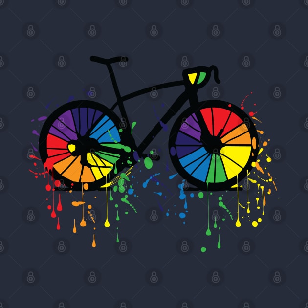 Rainbow bicycle 3 by CindyS