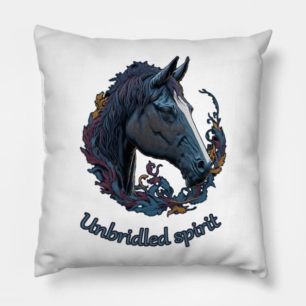 horse spirit Pillow by ElArrogante