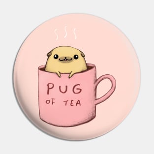 Pug of Tea Pin