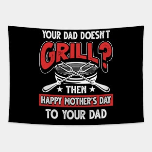 Funny Barbecue Saying Grilling Dad Father's Day Gift Tapestry