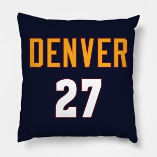 Denver Basketball Pillow