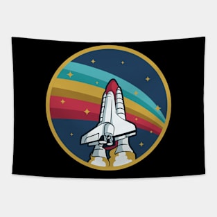 Space Shuttle Rocket Spaceship Astronaut Tapestry