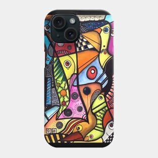 Abstract Art... and some birds... Phone Case