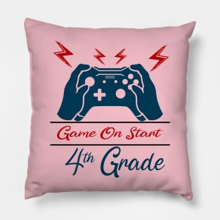 Game on Start 4th grade Pillow