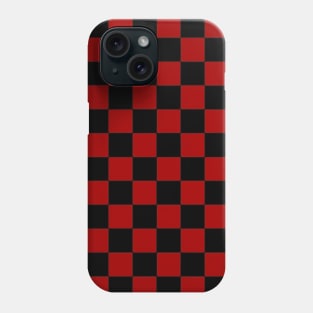 red and black checkered design Phone Case