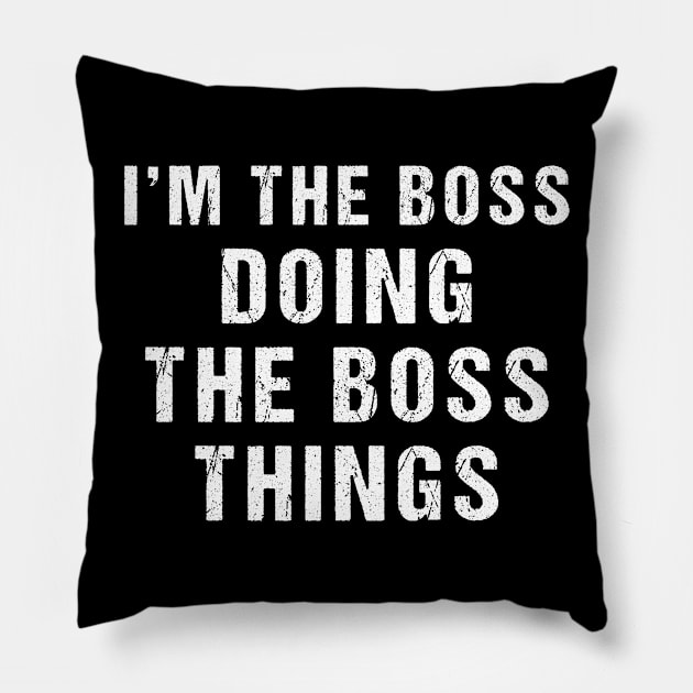 THE BOSS Pillow by rabiidesigner