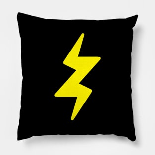 Lightning Bolt Symbol Pillow