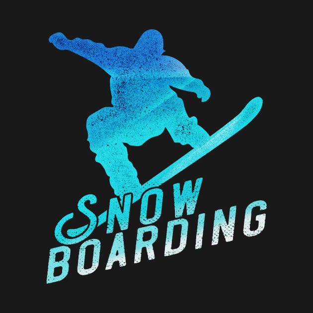 Retro Look Snowboarder, Snowboarding Motive by MarkusShirts