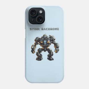 Futuristic Battle Robots Names of Power Steal Backbone Phone Case