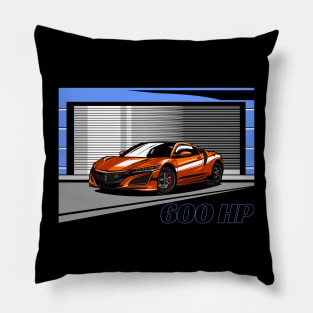 Acura NSX New Gen Orange Pillow