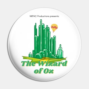 Wizard of Oz emerald city logo Pin