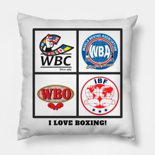 I Love Boxing Pillow