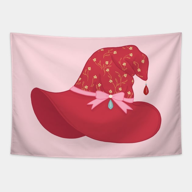 Magic Princess Witch Hat Tapestry by littlemoondance