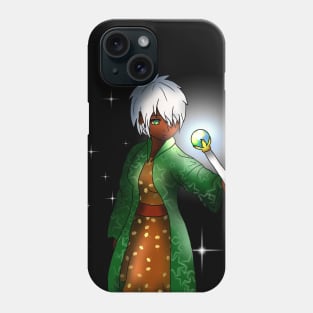 beautiful dark elf wizard for dnd and anime fans Phone Case