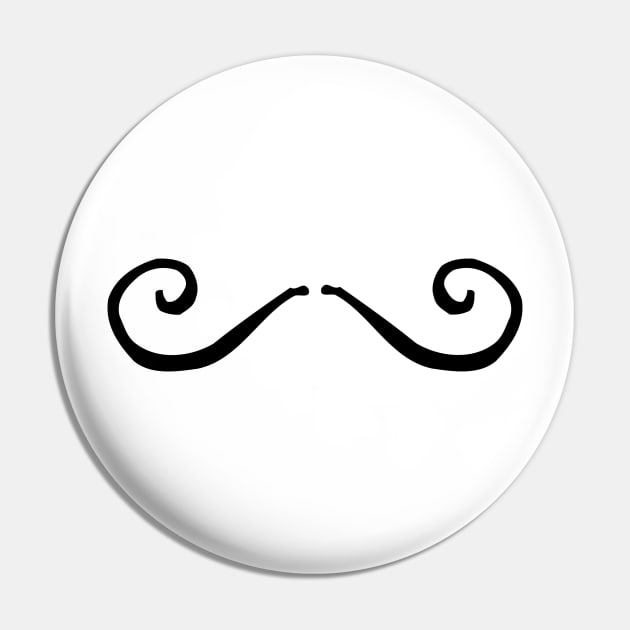 Moustache Pin by hedehede