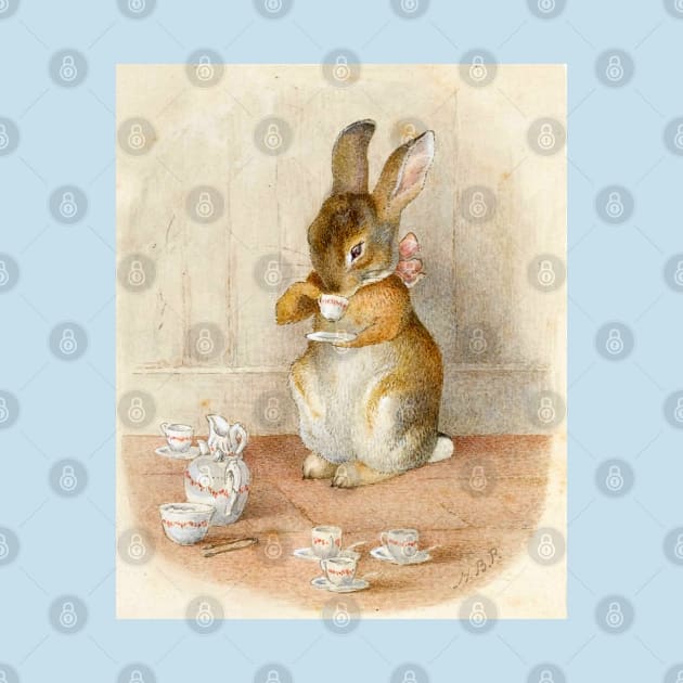 Rabbit Tea Party - Beatrix Potter by forgottenbeauty