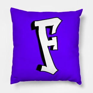 INITIAL "F" Street Art Pillow