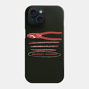 Funny Electrical Construction Lineman Pliers Squeezy Hammer Phone Case