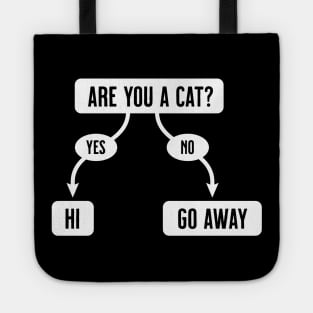 Are You A Cat - Funny, Cute Flowchart Tote