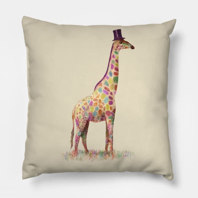 Fashionable Giraffe Pillow by Terry Fan