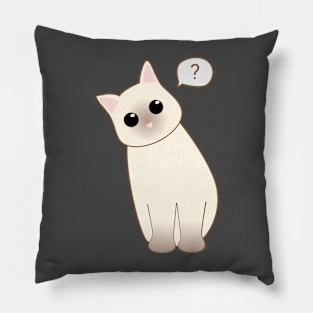 Confused Cat Pillow