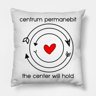 Centrum permanebit / the center will hold Pillow