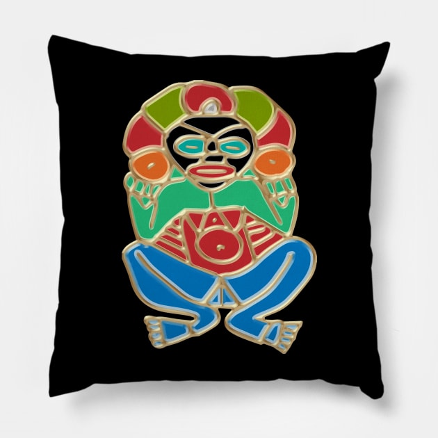 Atabey Tainos Mother Earth Pillow by Pro Art Creation