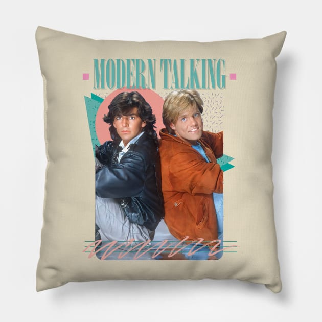 Modern Talking / 80s Fan Design Pillow by DankFutura