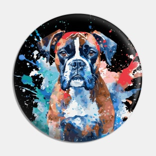 Boxer Dog Pin