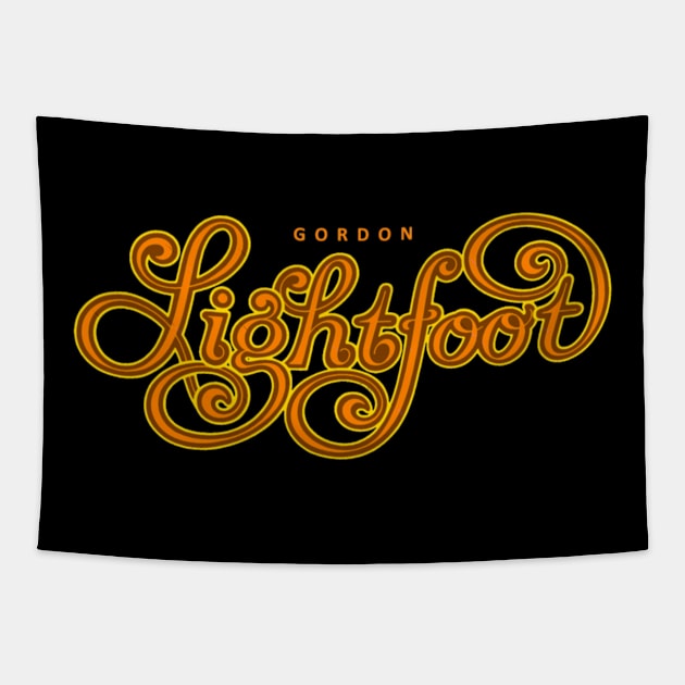 Gordon Lightfoot Tribute Tapestry by szymkowski