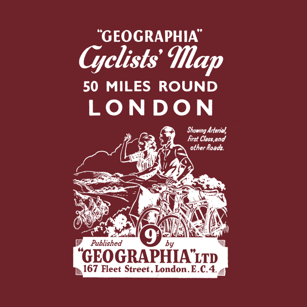 Vintage London Cycle Map by ThinkMossGraphics