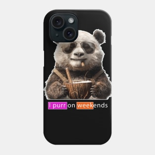 Panda Weekend Phone Case