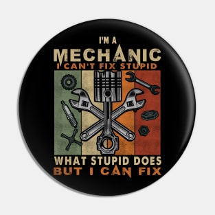 Funny Mechanic For Men Dad Car Auto Diesel Automobile Garage Pin