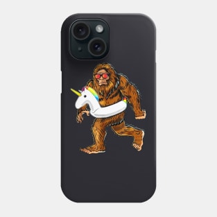 Pool Party Bigfoot Swim Unicorn Phone Case