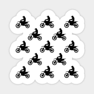 Dirt bike pattern Magnet