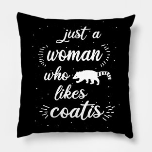 Women coati saying girl nasua fan Pillow