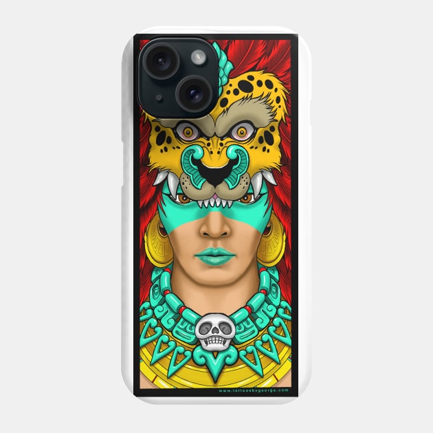 Mayan Warrior Girl Phone Case by Tattoos_by_George