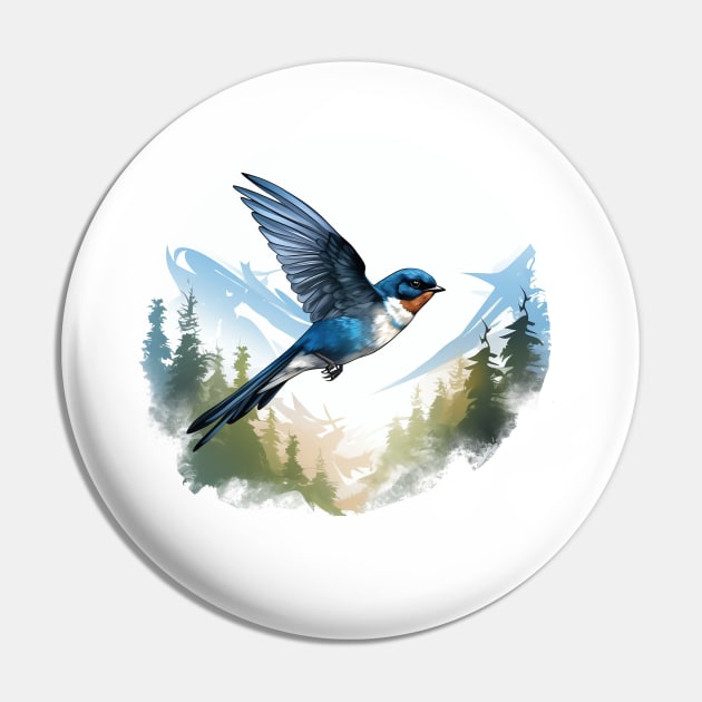 Swallow Bird Pin by zooleisurelife