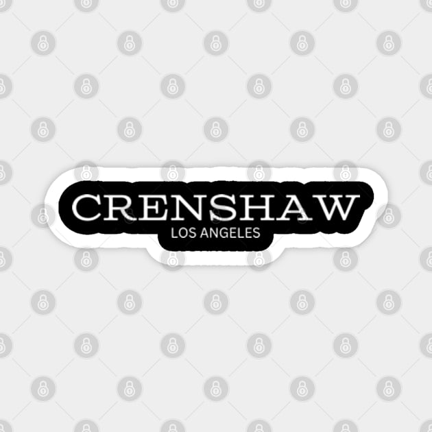 Crenshaw Los Angeles Magnet by Tea Time Shop