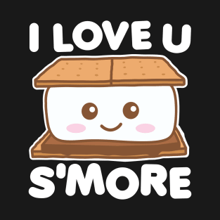 I Love You Smore Funny Camping S'more Pun Dark T-Shirt