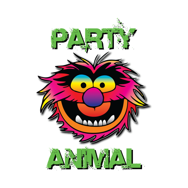 Party Animal Muppet - Green by Hunter