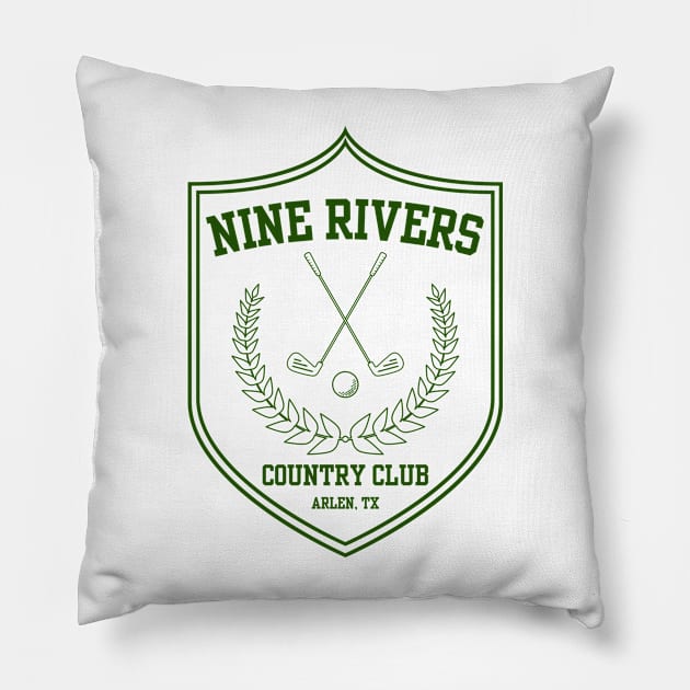 Nine Rivers Country Club Pillow by Print Lilac